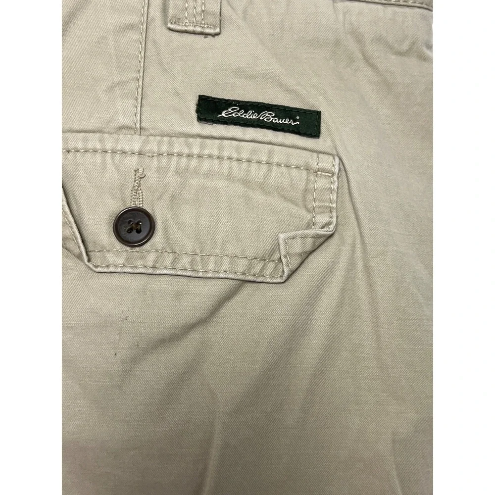 Eddie Bauer Mens Relaxed Fit‎ Cargo Pants Khaki 40x32 Classic Utility Workwear